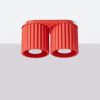 Plafonniers Aluminium Rouge GU10 2 AURA