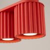 Plafonniers Aluminium Rouge GU10 2 AURA