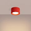 Plafonniers Aluminium Rouge Gx53 1 AURA