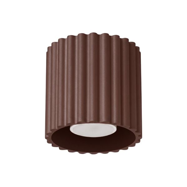 Plafonniers Aluminium Marron GU10 1 AURA