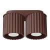 Plafonniers Aluminium Marron GU10 2 AURA