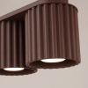 Plafonniers Aluminium Marron GU10 2 AURA