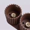 Plafonniers Aluminium Marron GU10 2 AURA