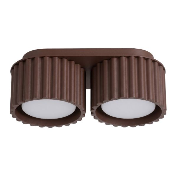 Plafonniers Aluminium Marron Gx53 2 AURA