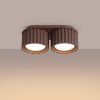 Plafonniers Aluminium Marron Gx53 2 AURA