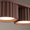 Plafonniers Aluminium Marron Gx53 2 AURA