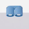 Plafonniers Aluminium Bleu GU10 2 AURA