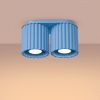 Plafonniers Aluminium Bleu GU10 2 AURA