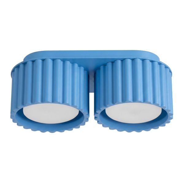 Plafonniers Aluminium Bleu Gx53 2 AURA