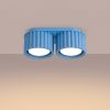 Plafonniers Aluminium Bleu Gx53 2 AURA