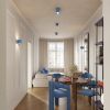 Plafonniers Aluminium Bleu Gx53 2 AURA