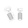 Plafonniers Aluminium Blanc GU10 1 KARBON