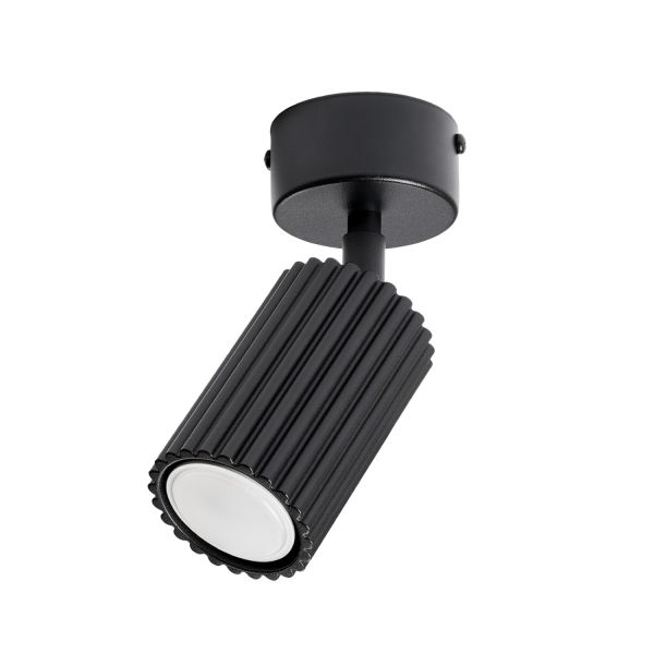 Plafonniers Aluminium Noir GU10 1 KARBON