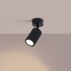 Plafonniers Aluminium Noir GU10 1 KARBON