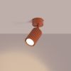 Plafonniers Aluminium Ocre Rouge GU10 1 KARBON