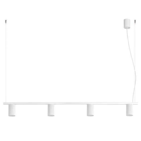 Lustres Aluminium Blanc GU10 4 KARBON