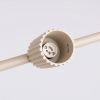 Lustres Aluminium Beige GU10 4 KARBON