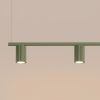 Lustres Aluminium Vert Olive GU10 4 KARBON