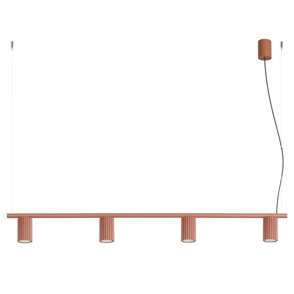 Lustres Aluminium Ocre Rouge GU10 4 KARBON