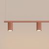 Lustres Aluminium Ocre Rouge GU10 4 KARBON