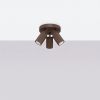 Plafonniers Aluminium Marron GU10 3 KARBON