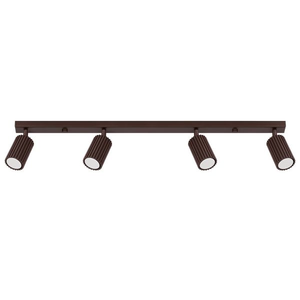 Plafonniers Aluminium Marron GU10 4 KARBON