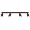 Plafonniers Aluminium Marron GU10 4 KARBON