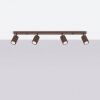 Plafonniers Aluminium Marron GU10 4 KARBON