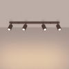 Plafonniers Aluminium Marron GU10 4 KARBON