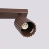 Plafonniers Aluminium Marron GU10 4 KARBON