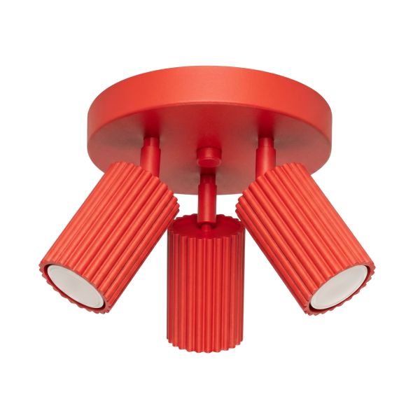 Plafonniers Aluminium Rouge GU10 3 KARBON