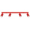 Plafonniers Aluminium Rouge GU10 4 KARBON