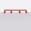 Plafonniers Aluminium Rouge GU10 4 KARBON