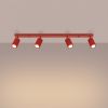 Plafonniers Aluminium Rouge GU10 4 KARBON