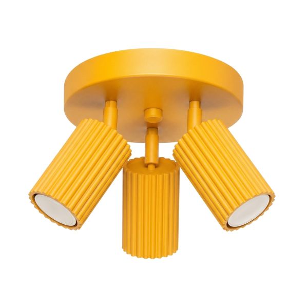 Plafonniers Aluminium Jaune GU10 3 KARBON