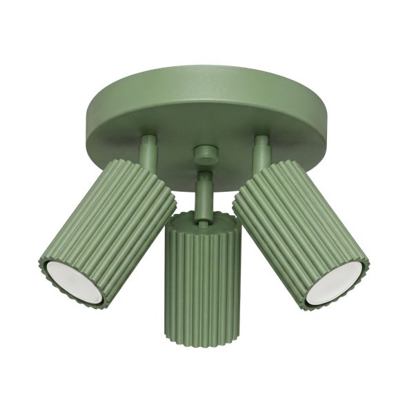 Plafonniers Aluminium Sauge GU10 3 KARBON