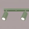 Plafonniers Aluminium Sauge GU10 4 KARBON