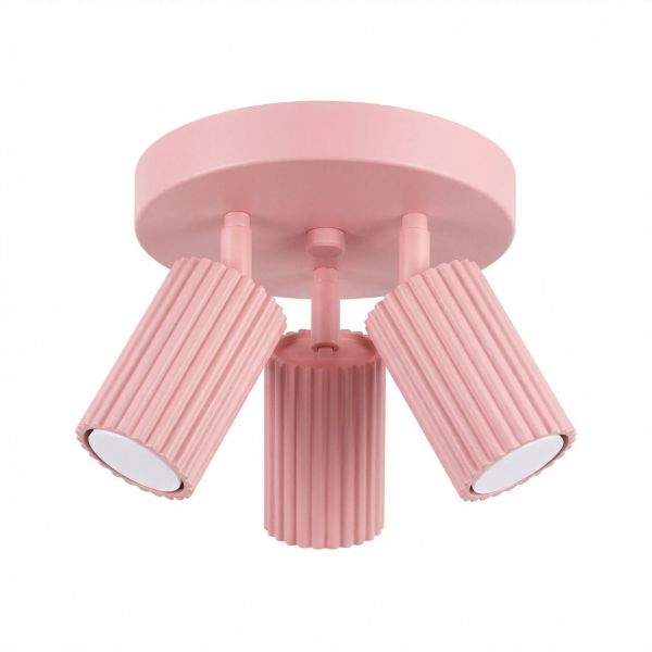 Plafonniers Aluminium Rose GU10 3 KARBON