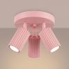 Plafonniers Aluminium Rose GU10 3 KARBON