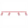 Plafonniers Aluminium Rose GU10 4 KARBON