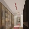 Plafonniers Aluminium Rose GU10 1 KARBON