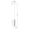 Suspensions Aluminium Jaune GU10 1 KARBON
