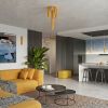 Suspensions Aluminium Jaune GU10 1 KARBON