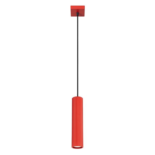 Suspensions Aluminium Rouge GU10 1 KARBON