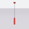 Suspensions Aluminium Rouge GU10 1 KARBON