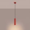 Suspensions Aluminium Rouge GU10 1 KARBON