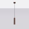 Suspensions Aluminium Marron GU10 1 KARBON
