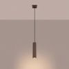 Suspensions Aluminium Marron GU10 1 KARBON