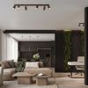 Suspensions Aluminium Marron GU10 1 KARBON