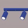 Plafonniers Aluminium Outremer GU10 4 KARBON